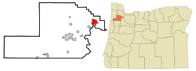 Ubicación de Newberg