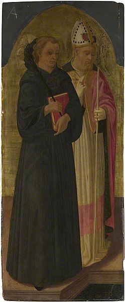 File:Zanobi Machiavelli (c.1418-1479) - A Bishop Saint and Saint Nicholas of Tolentino - NG586.2 - National Gallery.jpg