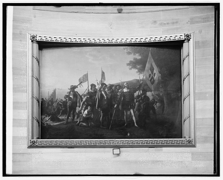 File:"Landing of Columbus" painting at Capitol, (Washington, D.C.) LCCN2016825786.jpg