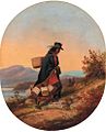 'Indian Basket Seller in Autumn Landscape', oil paintings by Cornelius Krieghoff.jpg