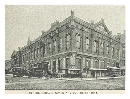 (King1893NYC) pg815 CENTRE MARKET, GRAND AND CENTRE STREETS