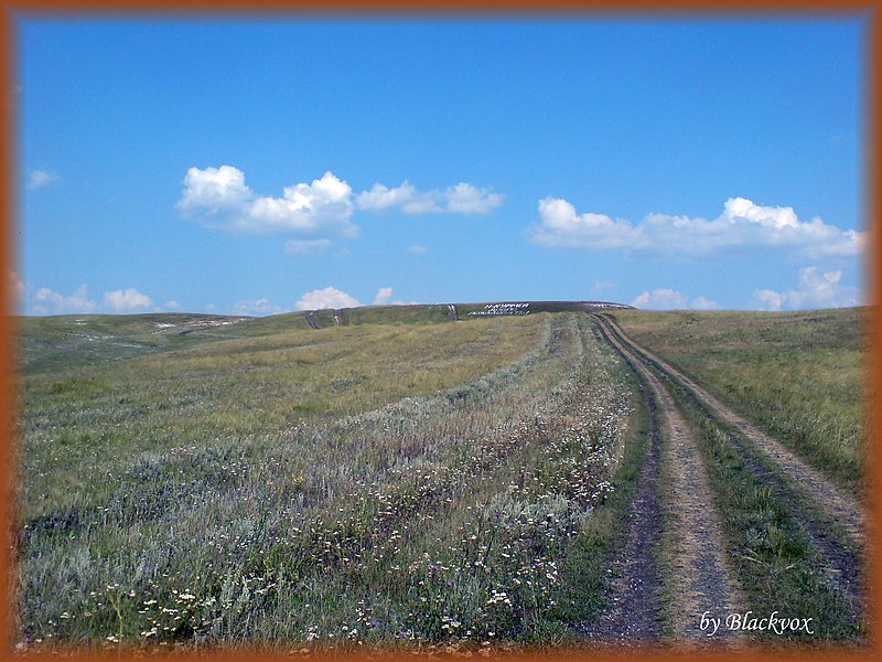 File:Дальняя дорога среди полей и холмов - panoramio.jpg