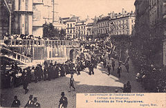 1830 1905, 75º aniversário da independência belga, Cortejo, Arquivo de Villa Maria, Angra do Heroísmo, Açores..jpg