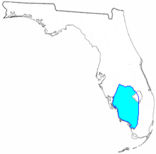 The remaining Seminoles in Florida were allowed to stay on an informal reservation in southwest Florida at the end of the Second Seminole War in 1842. 1842seminolereservation.png