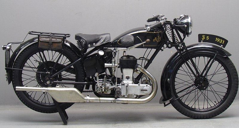File:1931 AJS Model S5 350cc-side valve motorcycle right side.jpg