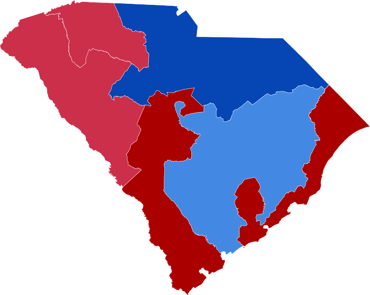 File:2002 United States House of Representatives elections in South Carolina results map by vote share.svg