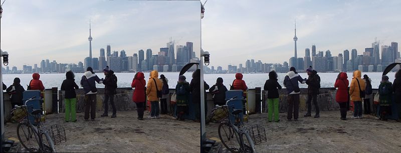 File:2014-02-08 Stereoscopy - Toronto Islands - 37 Ferry Skyline.jpg
