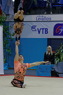 Viktar Lebedzeu Belarusian acrobatic gymnast