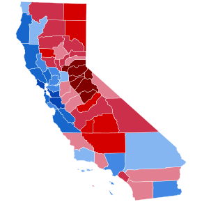 2014 House of Representatives Election Results in California by County.svg