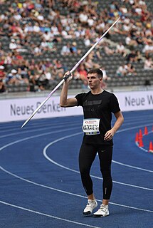 Aliaksei Katkavets Belarusian javelin thrower