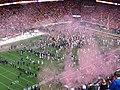 English: Clemson celebrates winning the 2019 College Football Playoff National Championship.