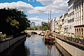 * Nomination: The Inselbrücke in Berlin. In front of it are a couple of boats --FlocciNivis 21:42, 28 September 2022 (UTC) * Review  Comment The left part in the trees is completly dark. At right, there are some CAs on windows. --Sebring12Hrs 17:04, 2 October 2022 (UTC)