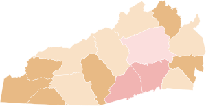 2022 United States House of Representatives election in North Carolina's 11th district, Republican primary by county.svg