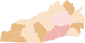  Edwards:      20–30%      30–40%      40–50%      50–60%      60–70%  Cawthorn:      20–30%      30–40%      40–50%      50–60%  Nevarez:      20–30%      30–40%      40–50%      50–60%  O'Connell:      30–40%  Honeycutt:      20–30%  Tie:      20–30%      30–40% 