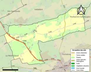 Kleurenkaart met landgebruik.