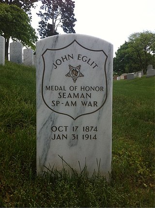 <span class="mw-page-title-main">John Eglit</span> US Navy sailor and Medal of Honor recipient