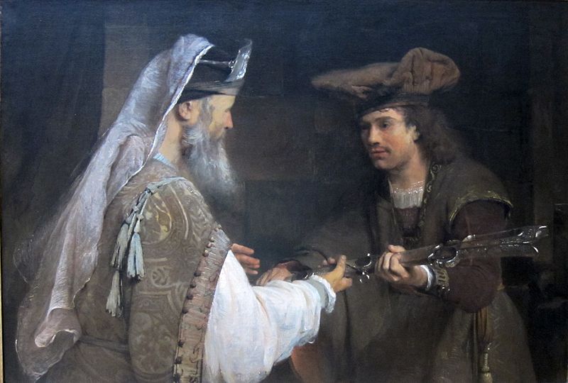 File:Aert de Gelder - Ahimelech Giving the Sword of Goliath to David - WGA8522.jpg