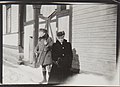 Akseli and Mary Gallen-Kallela in the Jokikatu street by their house in Porvoo, 1922. (14542314589).jpg