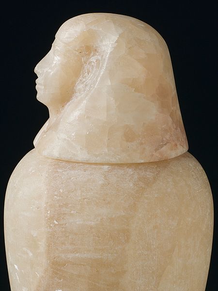 File:Alabaster canopic jar with portrait of Imseti, Egyptian, 800 Wellcome L0058408.jpg