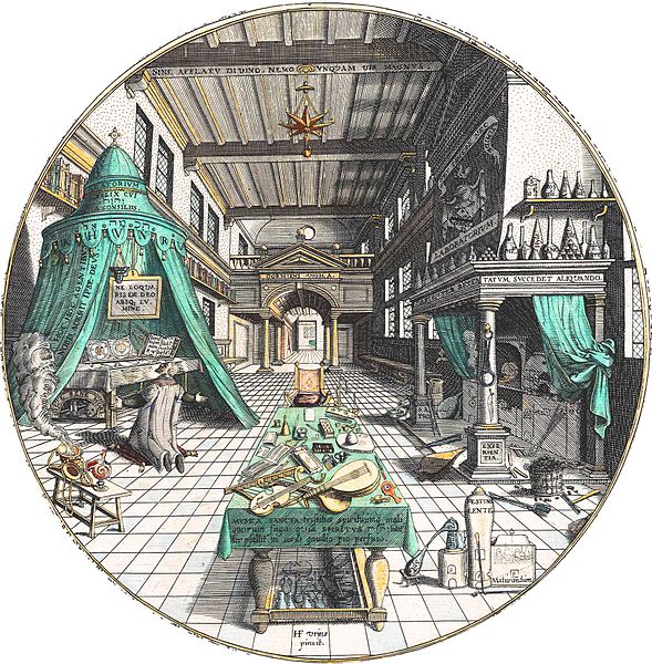 File:Alchemist's Laboratory, Heinrich Khunrath, Amphitheatrum sapientiae aeternae, 1595 c.jpg