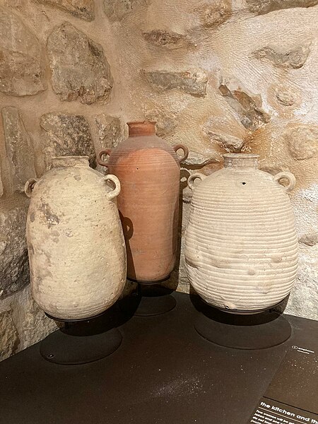 File:Amphorae displayed at the Terra Sancta Museum Archaeology.jpg