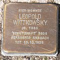 Ansbach Stolperstein Wittkowsky, Leopold.jpg