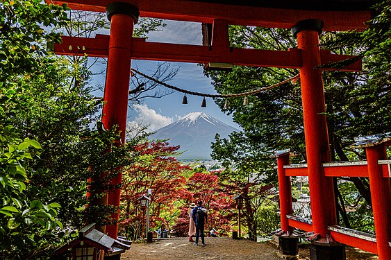 Arakurayama Sengen Park, Asama, Fujiyoshida, Yamanashi, Japan