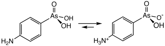 Tautomerengleichgewicht für Arsanilsäure