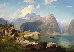 Hardangerfjord (August Wilhelm Leu, 19th c)