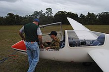 Australian Air Force Cadets using the Twin Astir for gliding training. 2010