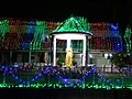 Lighting of school campus during annual festival in 2018