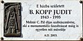 B. Kopp Judit, Bródy Sándor utca 2.