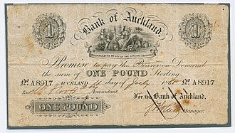 One pound note 4 July 1865 signed C F Johns Banknote (AM 1945.165-4).jpg