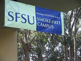 A banner for a smoke-free campus Banner for a smoke-free campus IMG 1110.jpg
