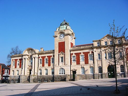 Barry Town Hall at King Square. Barry Council Office and Library.JPG