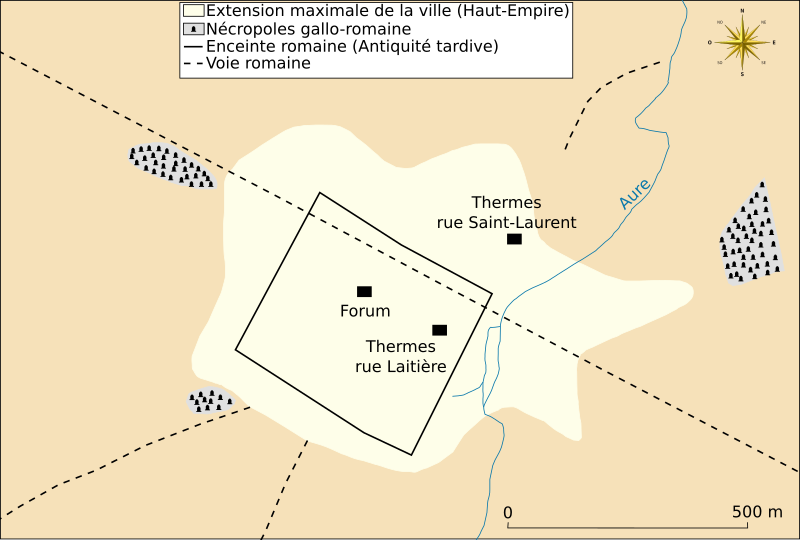 File:Bayeux - Plan à l'époque romaine.svg