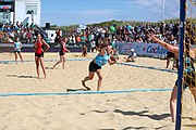 Deutsch: Deutsche Beachhandball-Meisterschaften 2022; Tag 3: 7. August 2022 – Frauen,Finale, Beach Bazis Schleissheim – Minga Turtles Ismaning 2:1 (20:26, 24:20, 8:6) English: German Beach handball Championships; Day 3: 7 August 2022 – Women Final – Beach Bazis Schleissheim Vs Minga Turtles Ismaning 2:1 (20:26, 24:20, 8:6)