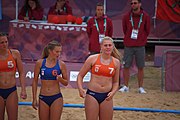 Deutsch: Beachhandball bei den Olympischen Jugendspielen 2018; Tag 5, 10. November 2018; Mädchen, Hauptrunde - Kroatien-Niederlande 1:2 English: Beach handball at the 2018 Summer Youth Olympics at 11 October 2018 – Girls Main Round – Croatia-Netherlands 1:2