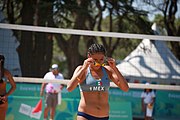 Deutsch: Beachvolleyball bei den Olympischen Jugendspielen 2018; Tag 8, 14. Oktober 2018; Mädchen, Achtelfinale – Mexiko-China 0:2 (15–21/16–21) English: Beach volleyball at the 2018 Summer Youth Olympics at 14 October 2018 – Girls Round of 16 – Mexico-China 0:2 (15–21/16–21)