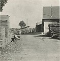 Bednárna vedle pily a přístřešek na dřevo, bez data (40. léta 20. století)