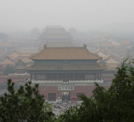 A contaminación do aire é un dos graves problemas ambientais que afectan as cidades chinesas.