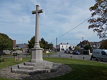 Bembridge village centre, with the war memorial in the foreground Bembridge, IW, UK.jpg