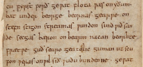 Beowulf Katoen MS Vitellius A XV f.  137r (eerst weer gewat detail).png