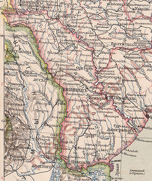 Harta guberniei la 1896.