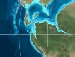 Paleogeografía del norte de América del Sur Hace 120 millones de años, por Ron Blakey