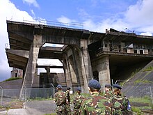 Test site at RAF Spadeadam in Cumbria Blue Streak Engine Test.jpg