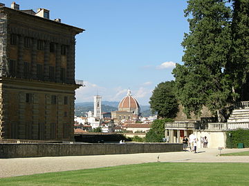 A view to Campanile di Giotto and Cupola (Dome) of Santa Maria del Fiore