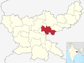 Posizione del distretto di Bokaro