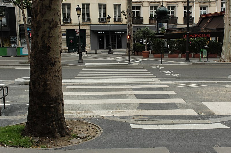 File:Boulevard Saint-Martin (Paris), passage piéton pour arbre 03.jpg