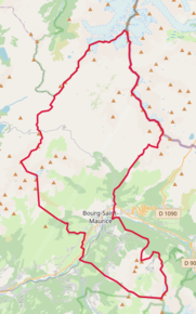 Poziția localității Bourg-Saint-Maurice